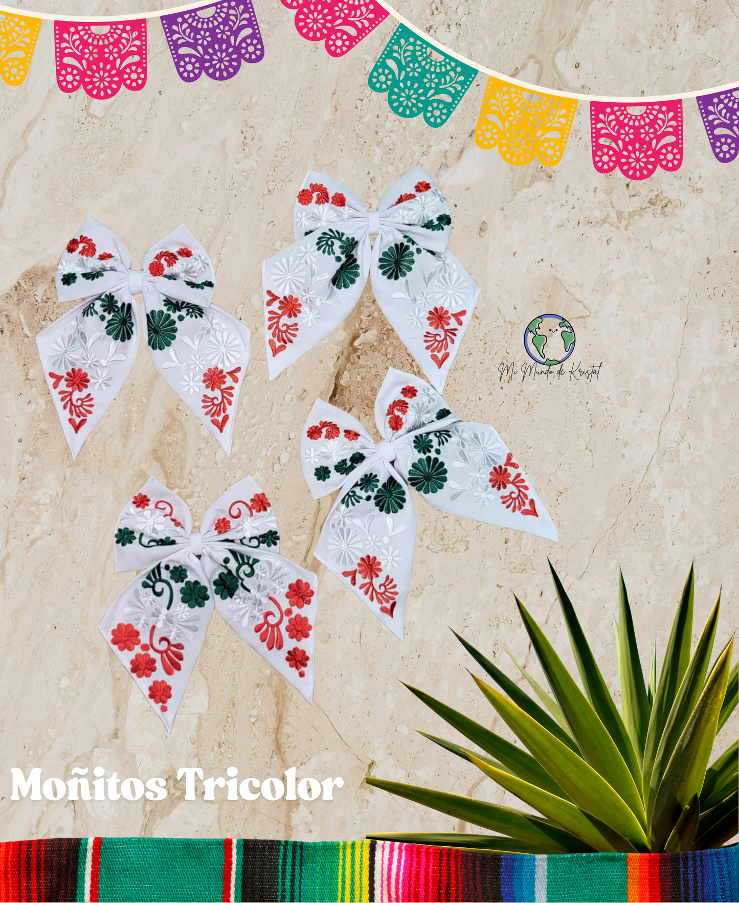Moñitos Tricolor