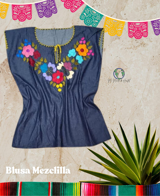 Blusa Mezclilla